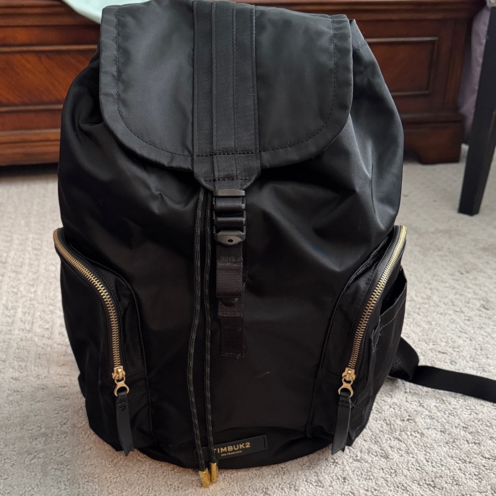 Timbuk2 Black and Gold Backpack